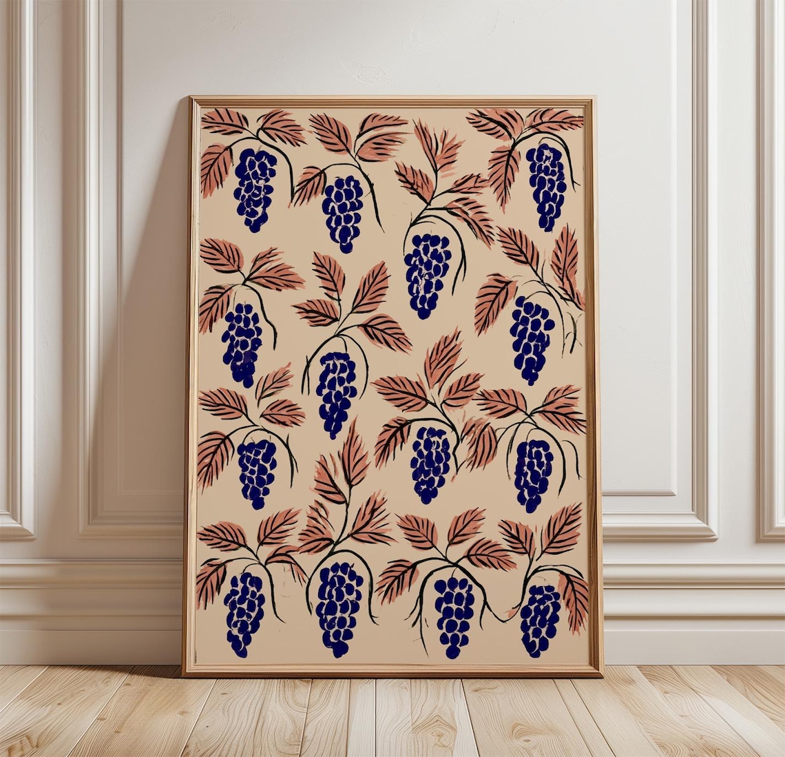 Grape Vine Mediterranean Kitchen Art Print