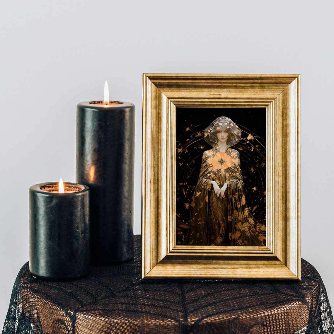 Goddess Lilith, Pagan Dark Moon Art Print - Image 2