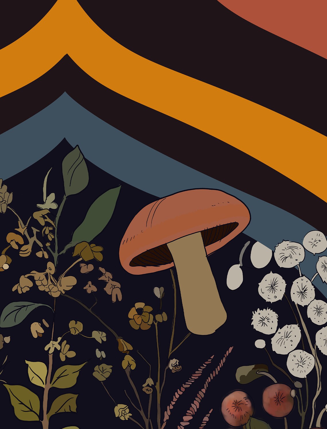 Botany Vintage Illustration, Retro Floral Art Print - Image 2