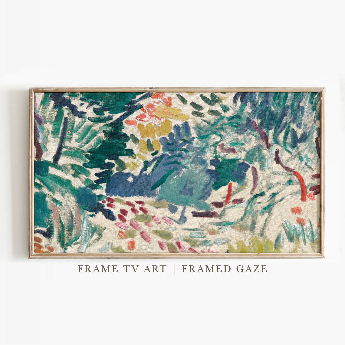 Abstract Vintage Painting Art Print, Modern Decor