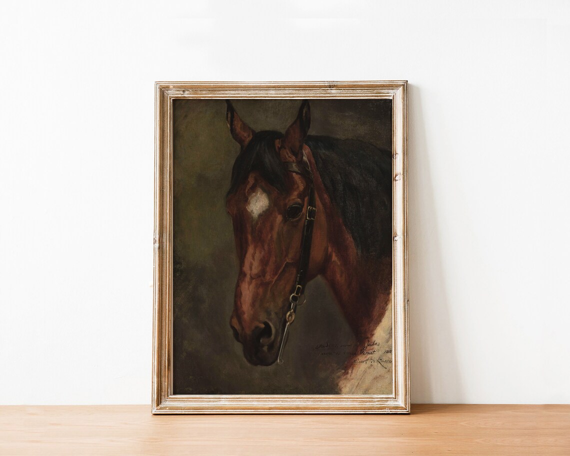 Vintage Horse Equestrian Wall Art, Farmhouse Poster - Image 4