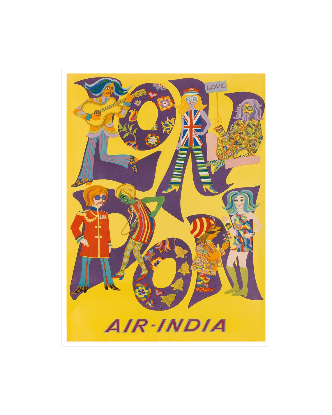 London Vintage Tourism Poster, Travel Poster
