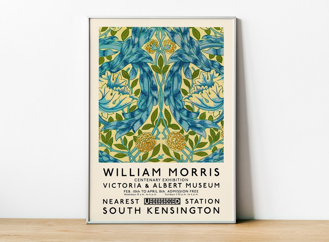 William Morris Exhibition - V&A Museum Poster