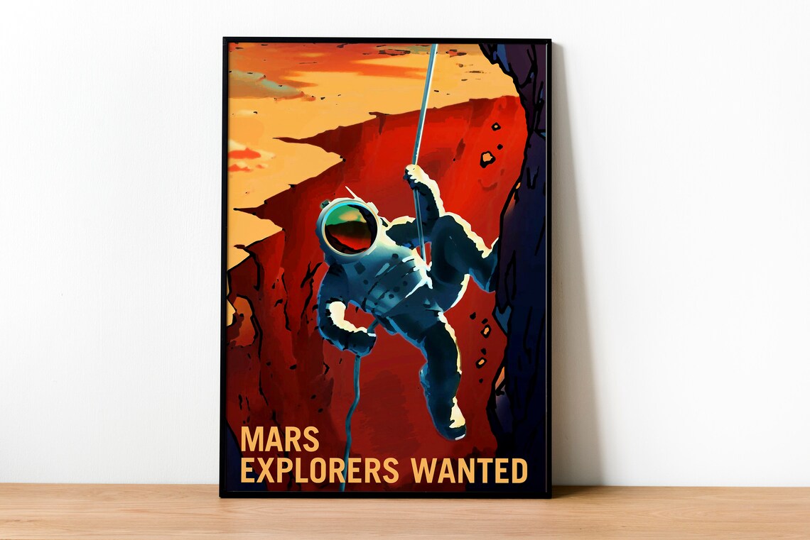 Mars Explorers Wanted - NASA Astronaut Poster