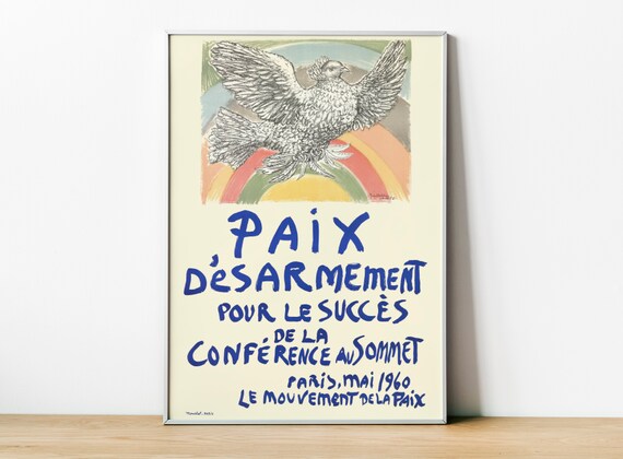 Pablo Picasso Paix Desarmement, Paris 1960 Art Print