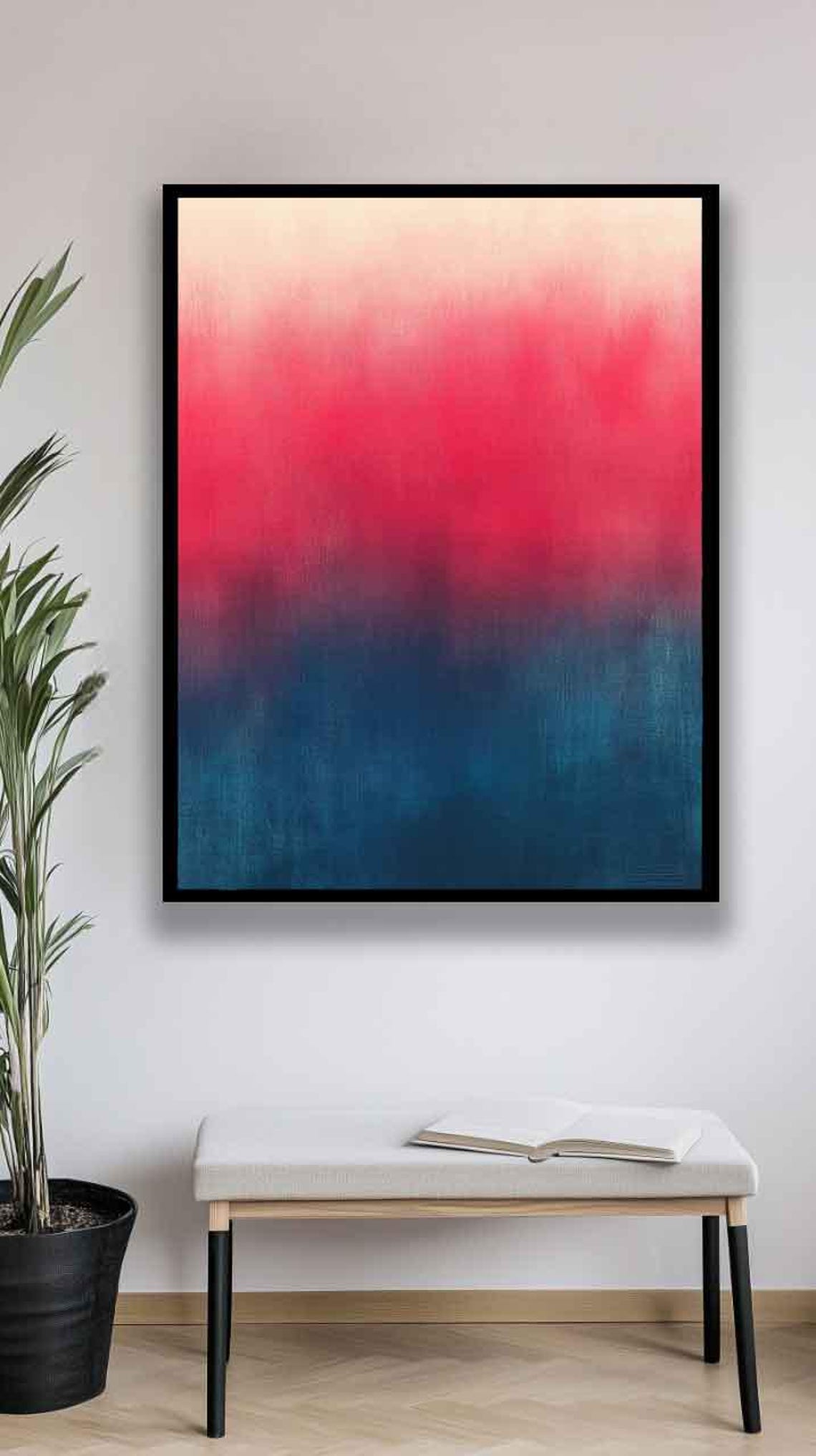 Mark Rothko Wall Art Decor Minimalist Abstract Wall Art Beige Pink Blue Modern Wall Decor Abstract Wall Art Rothko Poster - Image 4