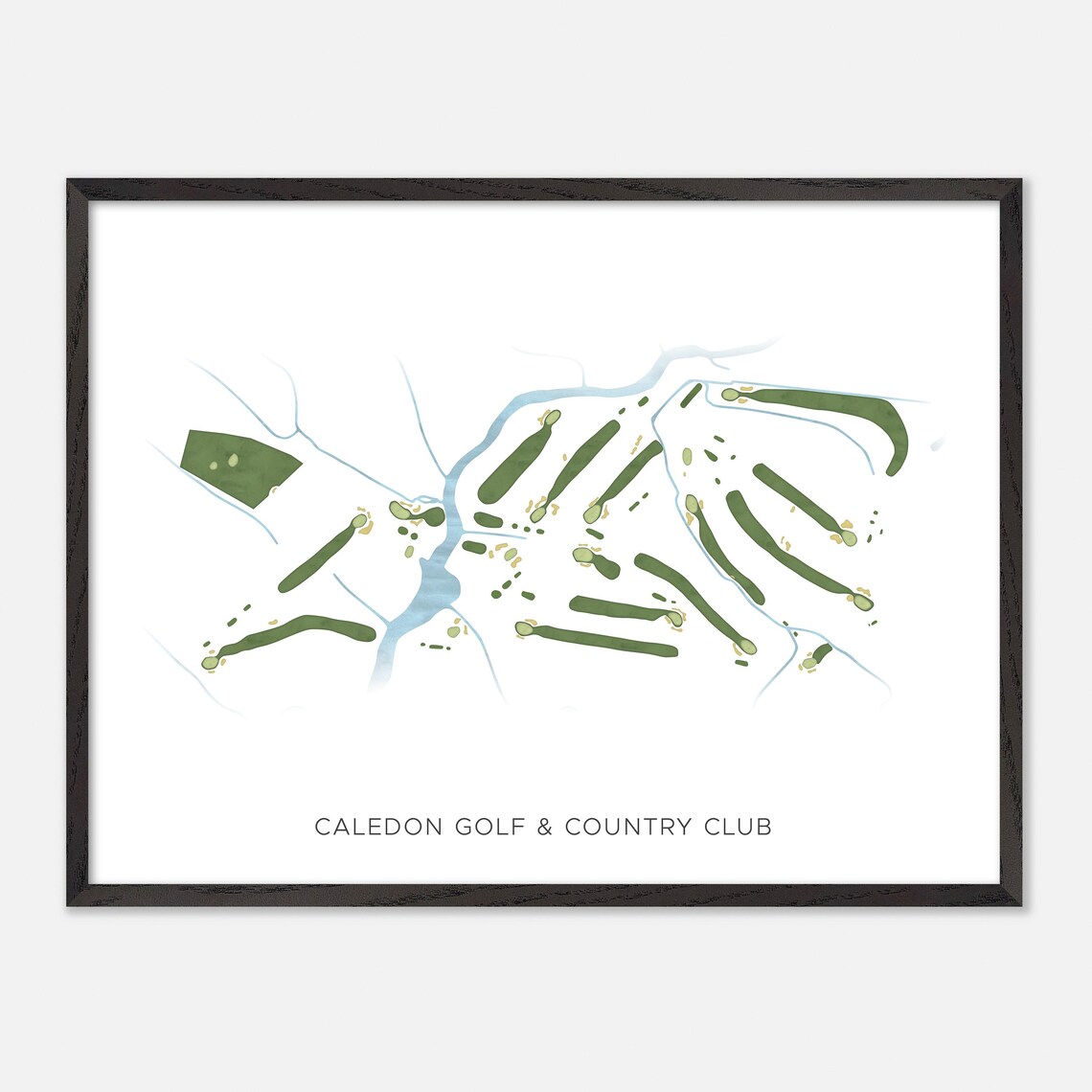 Caledon Golf & Country Club Canada Minimalist Watercolor Golf Map Poster - Image 4