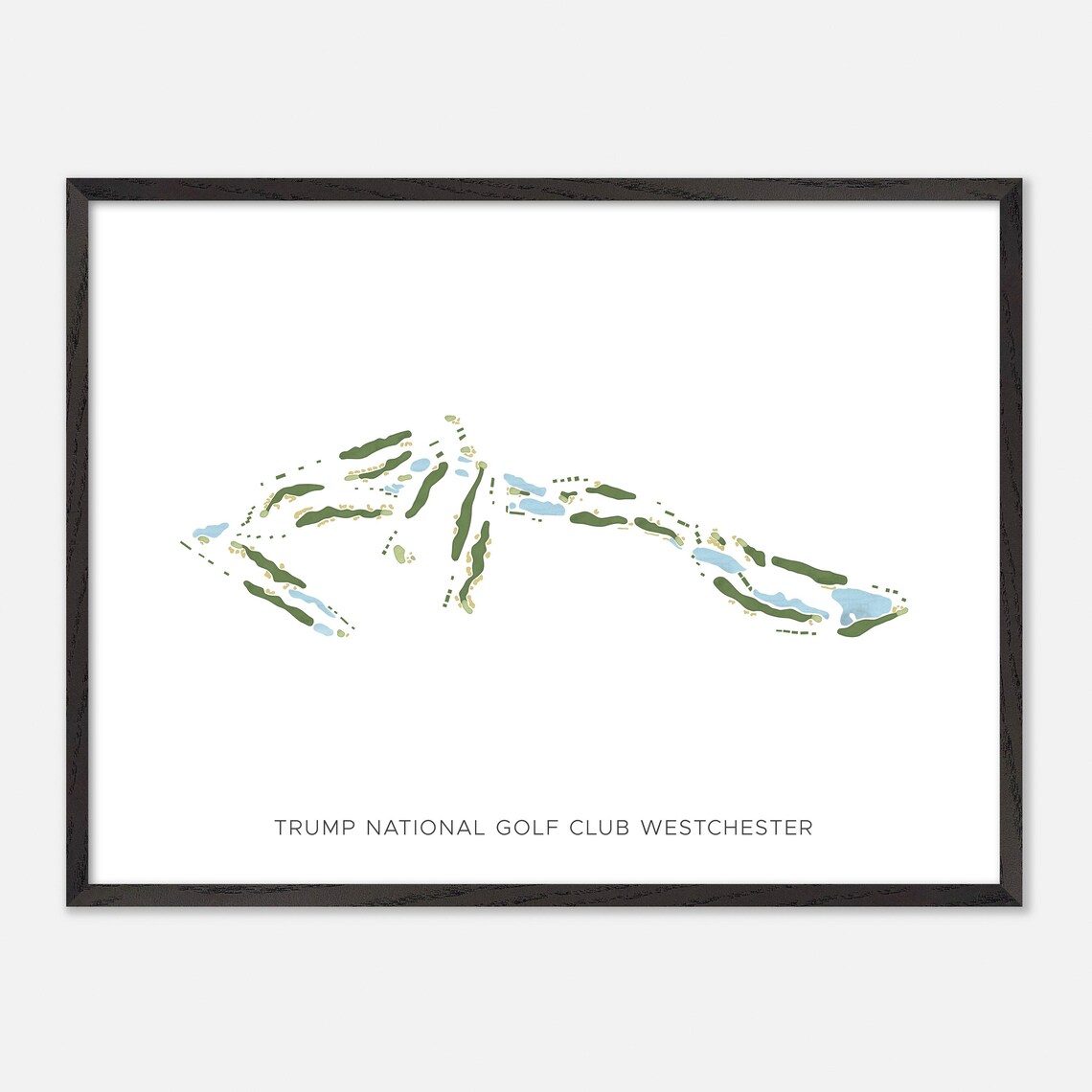 Trump National Golf Club Westchester NY Modern Minimalist Golf Poster - Image 5