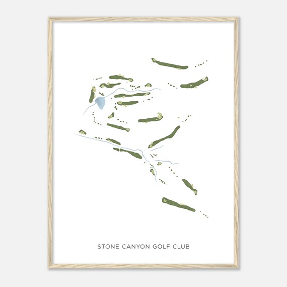 Stone Canyon Golf Club Missouri Modern Watercolor Map Golfer Gift Golf Wall Art Golf Poster Print Course Layout