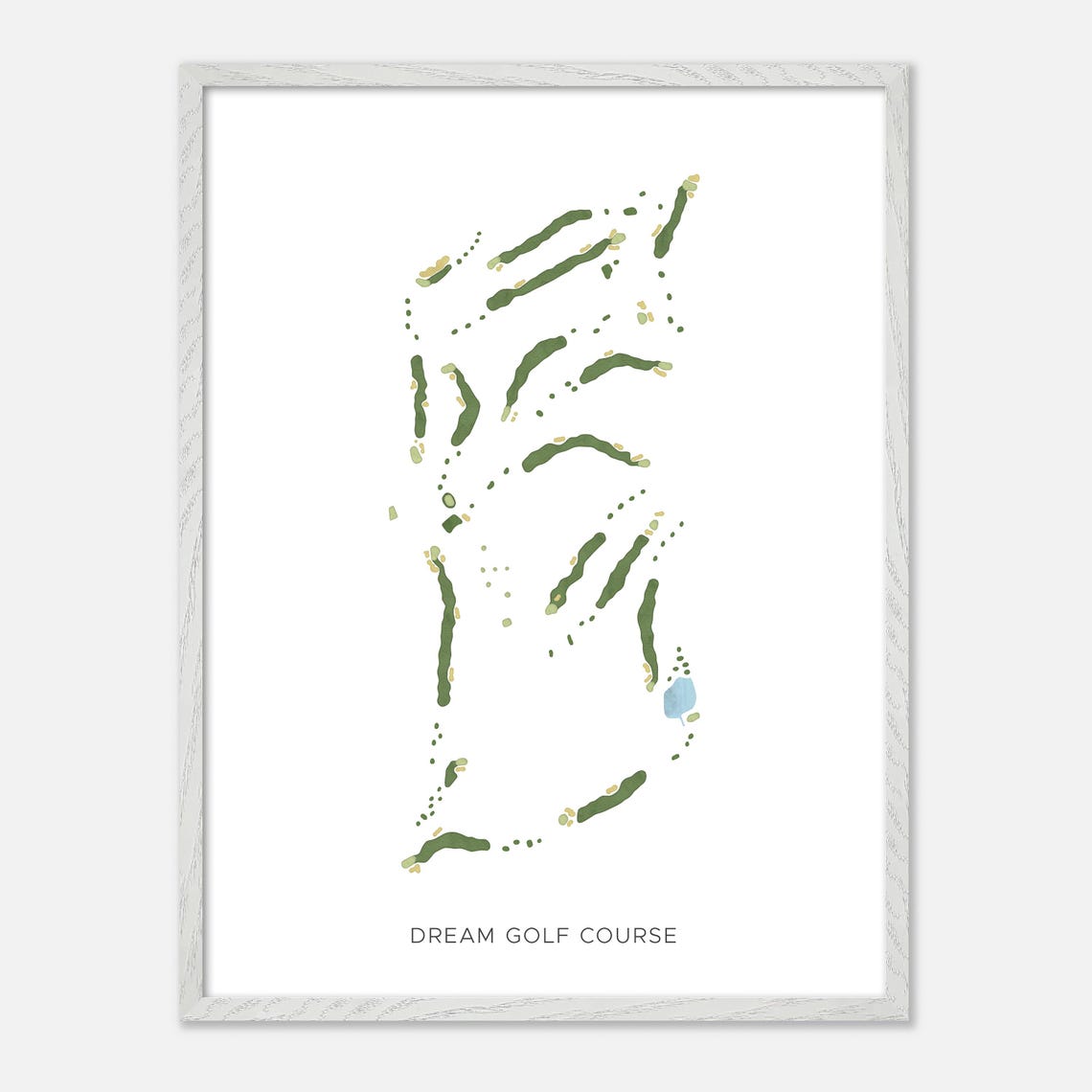 Dream Golf Course Michigan Modern Minimalist Golf Course Poster - Image 2