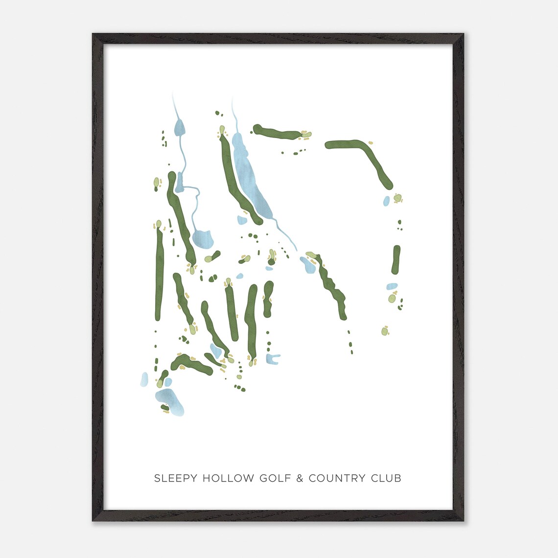 Sleepy Hollow Golf and Country Club Canada Modern Map Poster - Image 2
