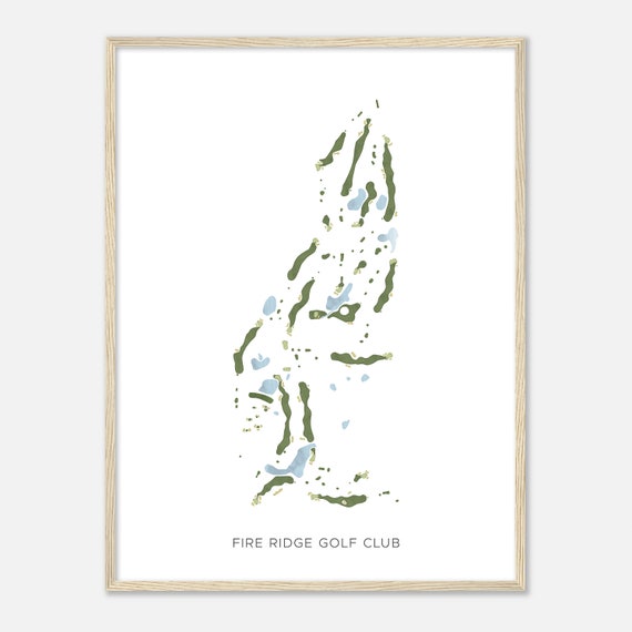 Fire Ridge Golf Club Wisconsin Modern Watercolor Map Golfer Gift Golf Wall Art Golf Poster Print Course Layout