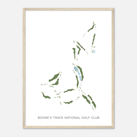 Boone's Trace National Golf Club Kentucky Modern Watercolor Poster