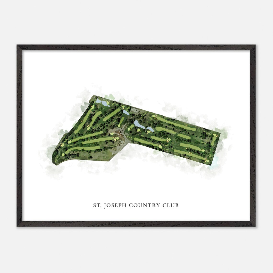 St. Joseph Country Club Country Club Missouri Classic Watercolor Poster - Image 5