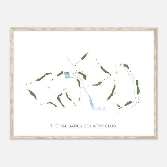 The Palisades Country Club North Carolina Modern Watercolor Poster