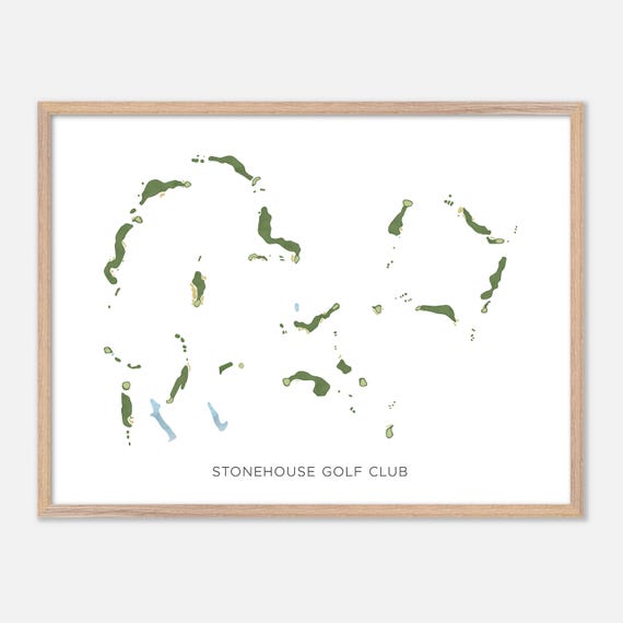 Stonehouse Golf Club In Toano Virginia Modern Watercolor Map Golfer Gift Golf Wall Art Golf Poster Print Course Layout