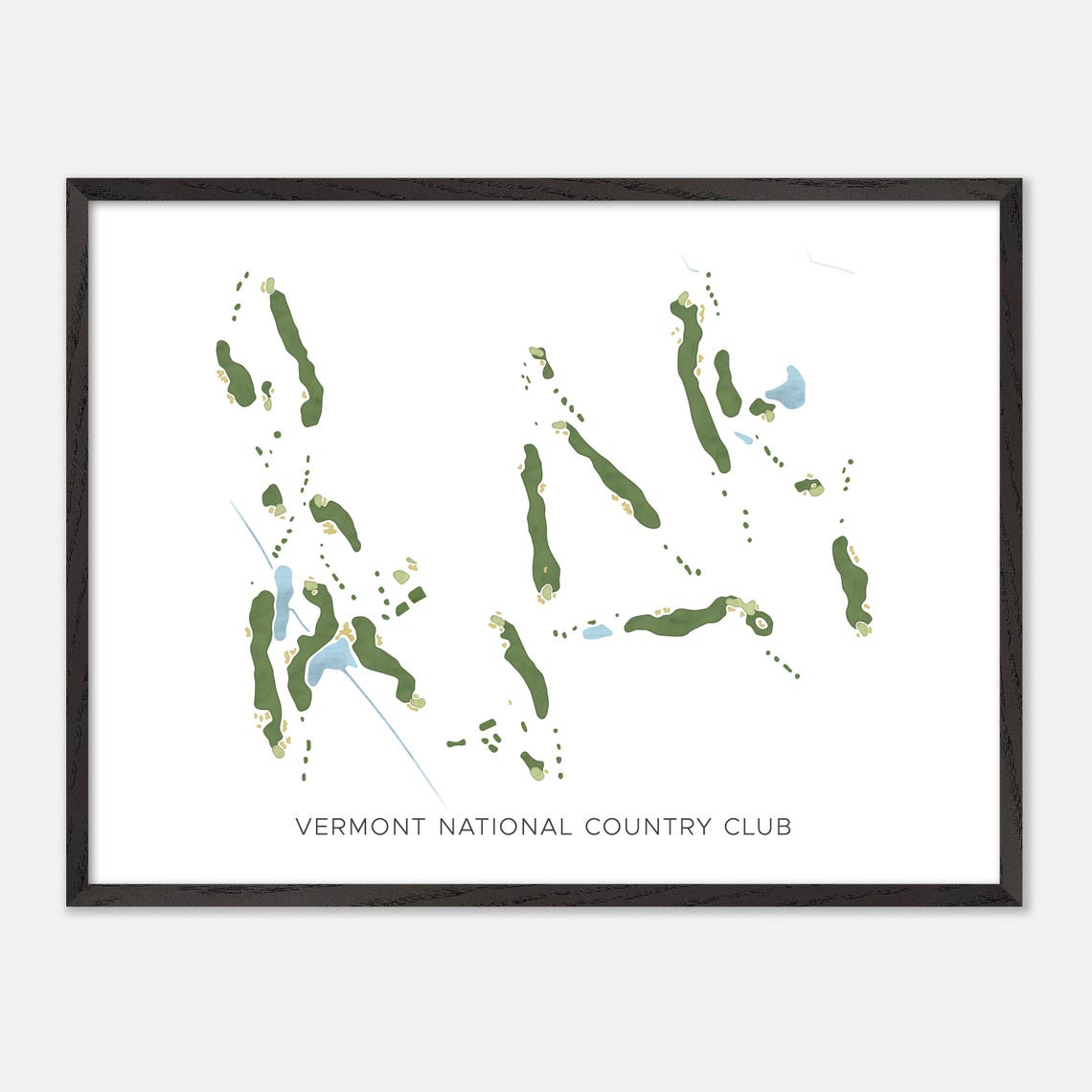 Vermont National Country Club Golf Course Minimalist Map Poster - Image 5