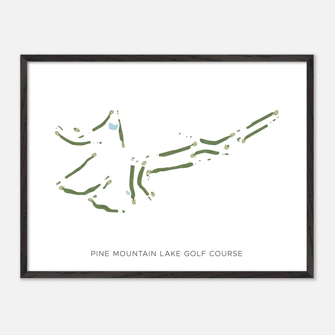 Pine Mountain Lake Golf Course Groveland California Map Poster - Image 5