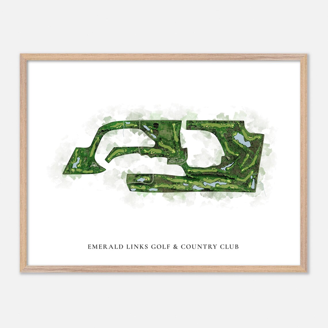 Emerald Links Golf and Country Club Canada Classic Map Art Poster