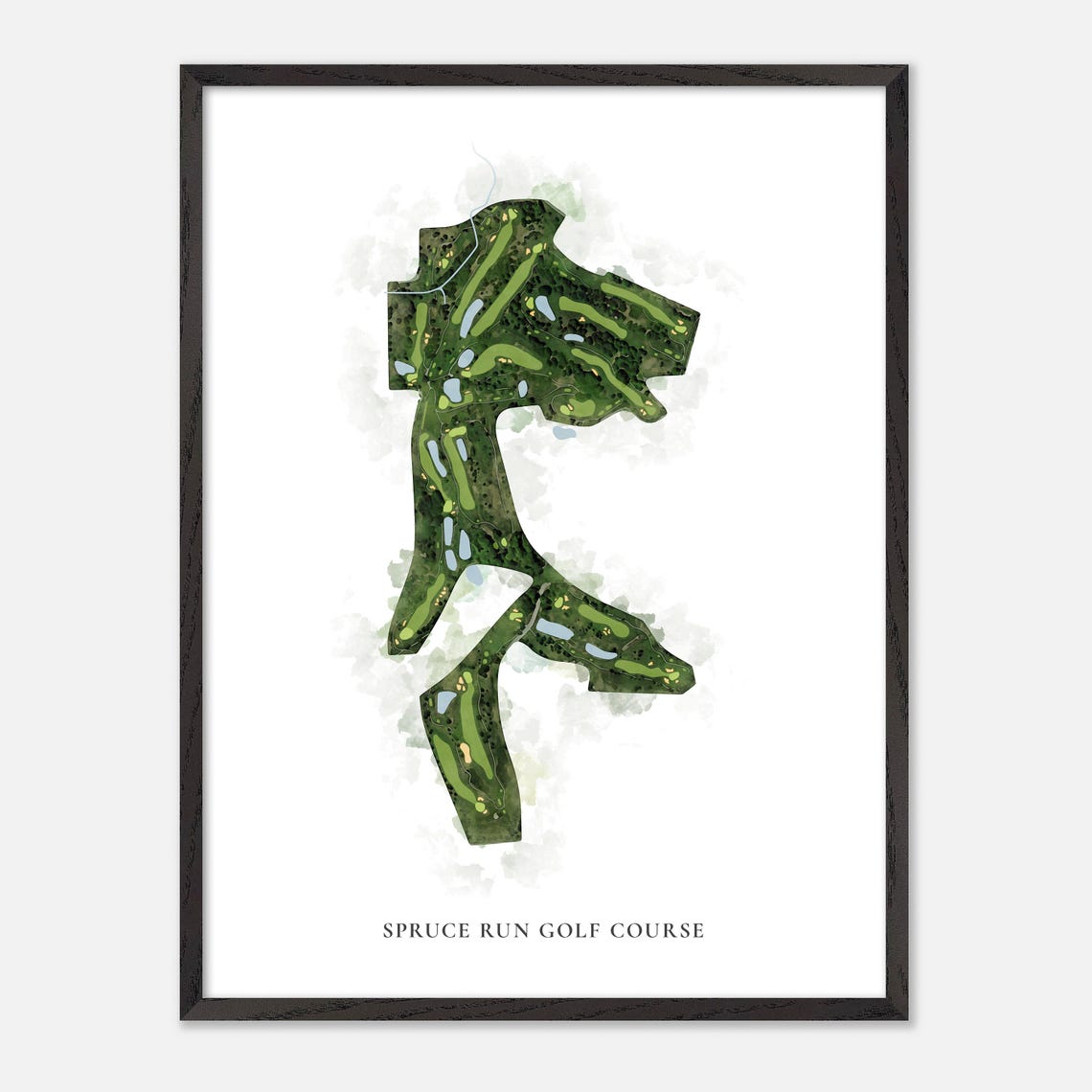 Spruce Run Golf Course Acme Michigan Classic Watercolor Poster - Image 3
