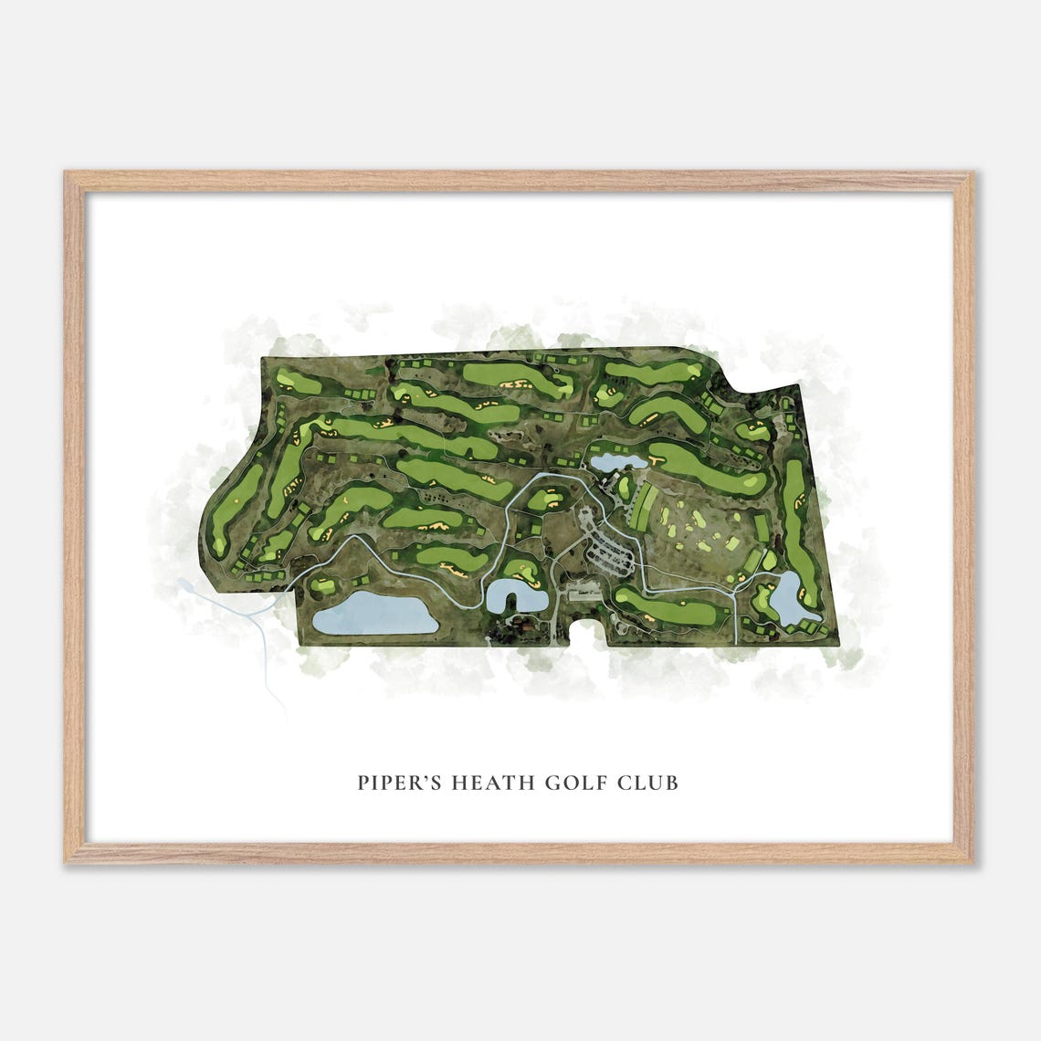 Piper's Heath Golf Club Milton Canada Classic Watercolor Poster
