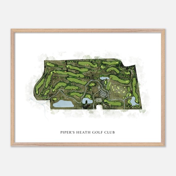 Piper's Heath Golf Club Milton Canada Classic Watercolor Poster
