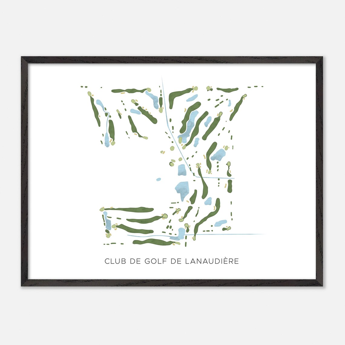 Club de Golf de Lanaudiere Canada Modern Watercolor Map Poster - Image 4