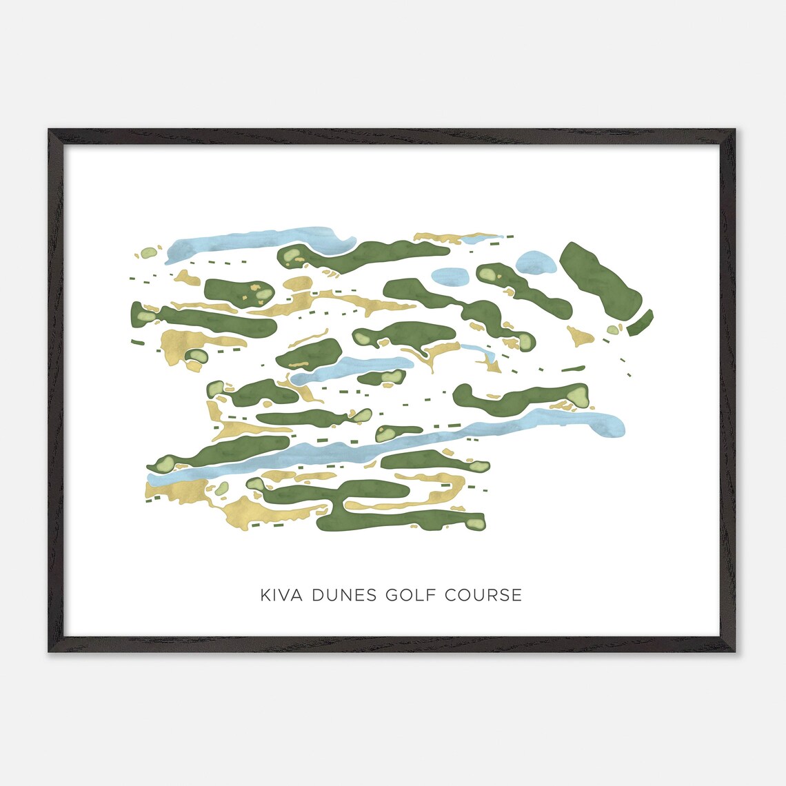 Kiva Dunes Golf Course Gulf Shores Alabama Map Print - Image 5