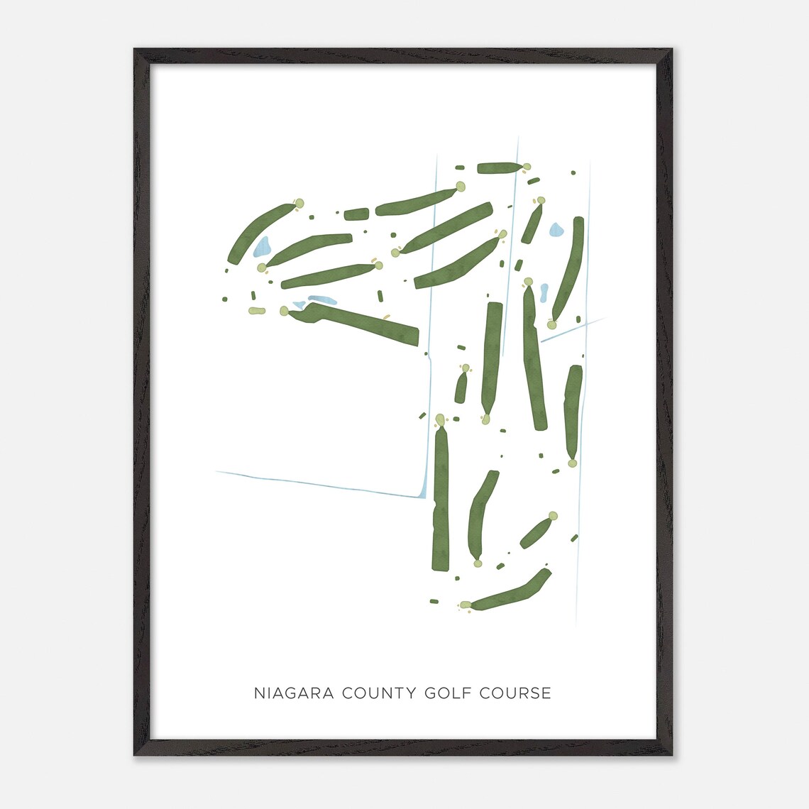 Niagara County Golf Course New York Modern Minimalist Golf Poster - Image 3