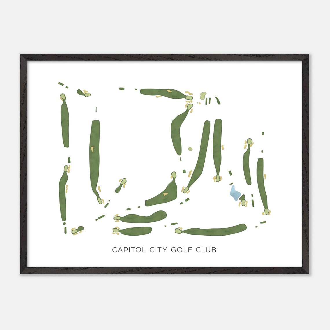 Capitol City Golf Club Minimalist Map Art Golfer Gift Poster - Image 5