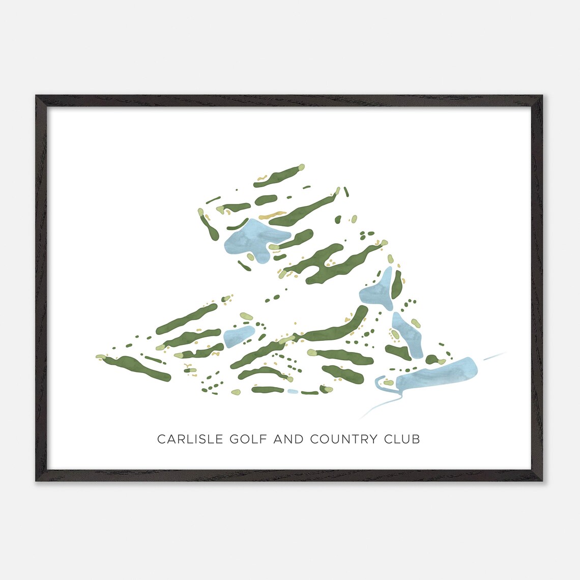 Carlisle Golf and Country Club Canada Minimalist Watercolor Poster - Image 4
