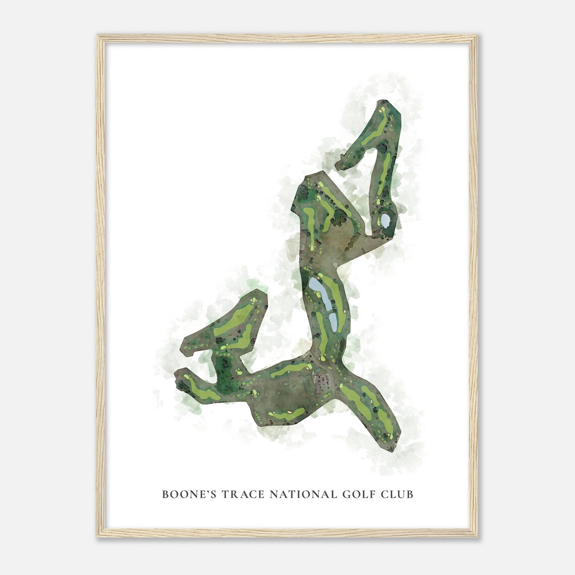 Boone's Trace National Golf Club Kentucky Classic Watercolor Poster