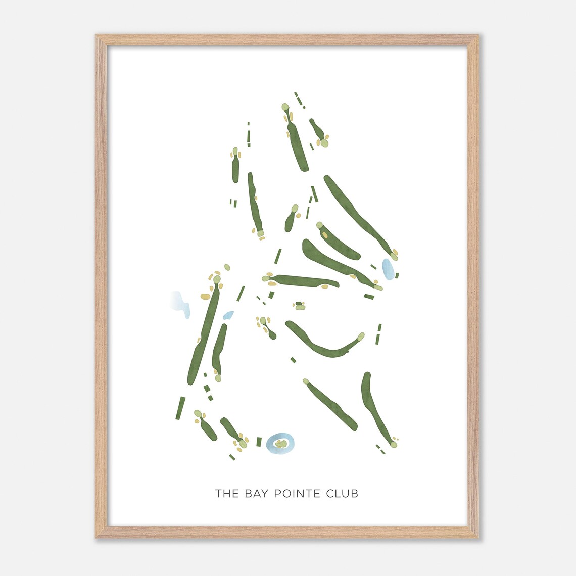 The Bay Pointe Club Wareham Massachusetts Modern Watercolor Poster - Image 2