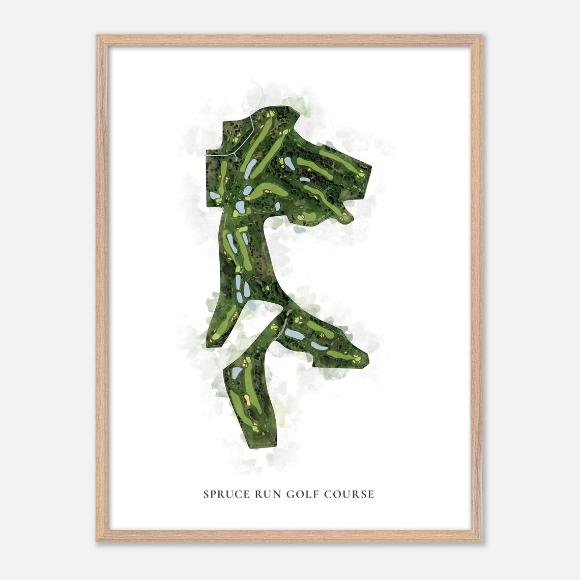 Spruce Run Golf Course Acme Michigan Classic Watercolor Poster - Image 6