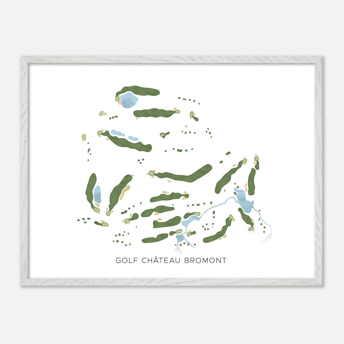 Golf Chateau Bromont Canada Modern Minimalist Map Art Poster - Image 3
