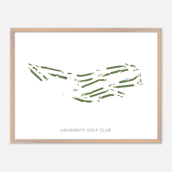 University Golf Club Canada Modern Scenic Watercolor Map Poster