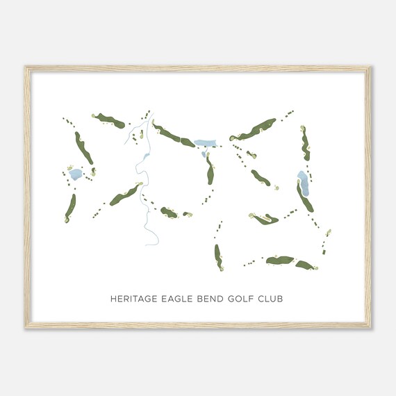 Heritage Eagle Bend Golf Club Colorado Modern Watercolor Map Golfer Gift Golf Wall Art Golf Poster Print Course Layout