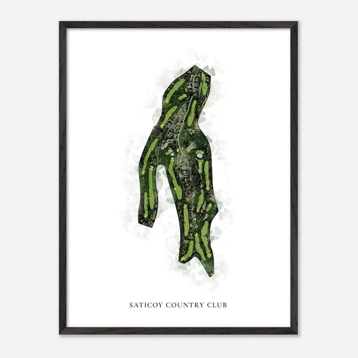 Saticoy Country Club Somis California Classic Watercolor Poster - Image 3