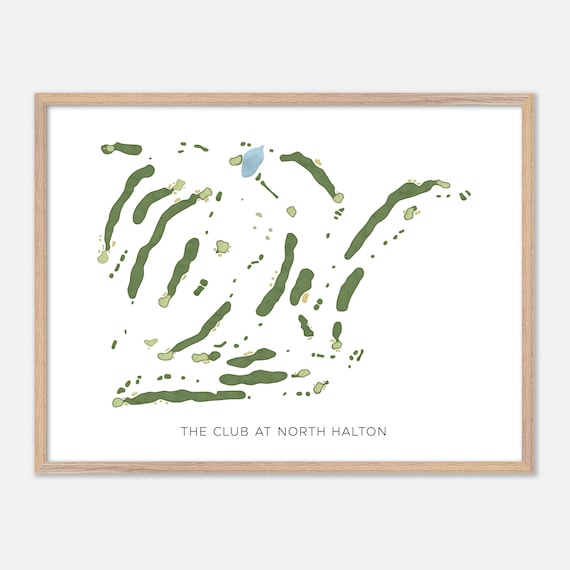 The Club at North Halton Ontario Minimalist Watercolor Map Poster