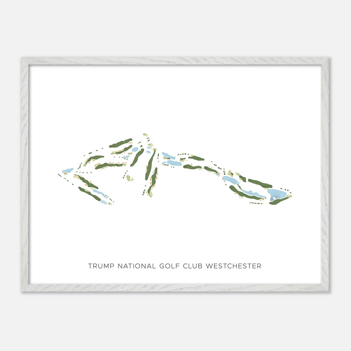 Trump National Golf Club Westchester NY Modern Minimalist Golf Poster - Image 4