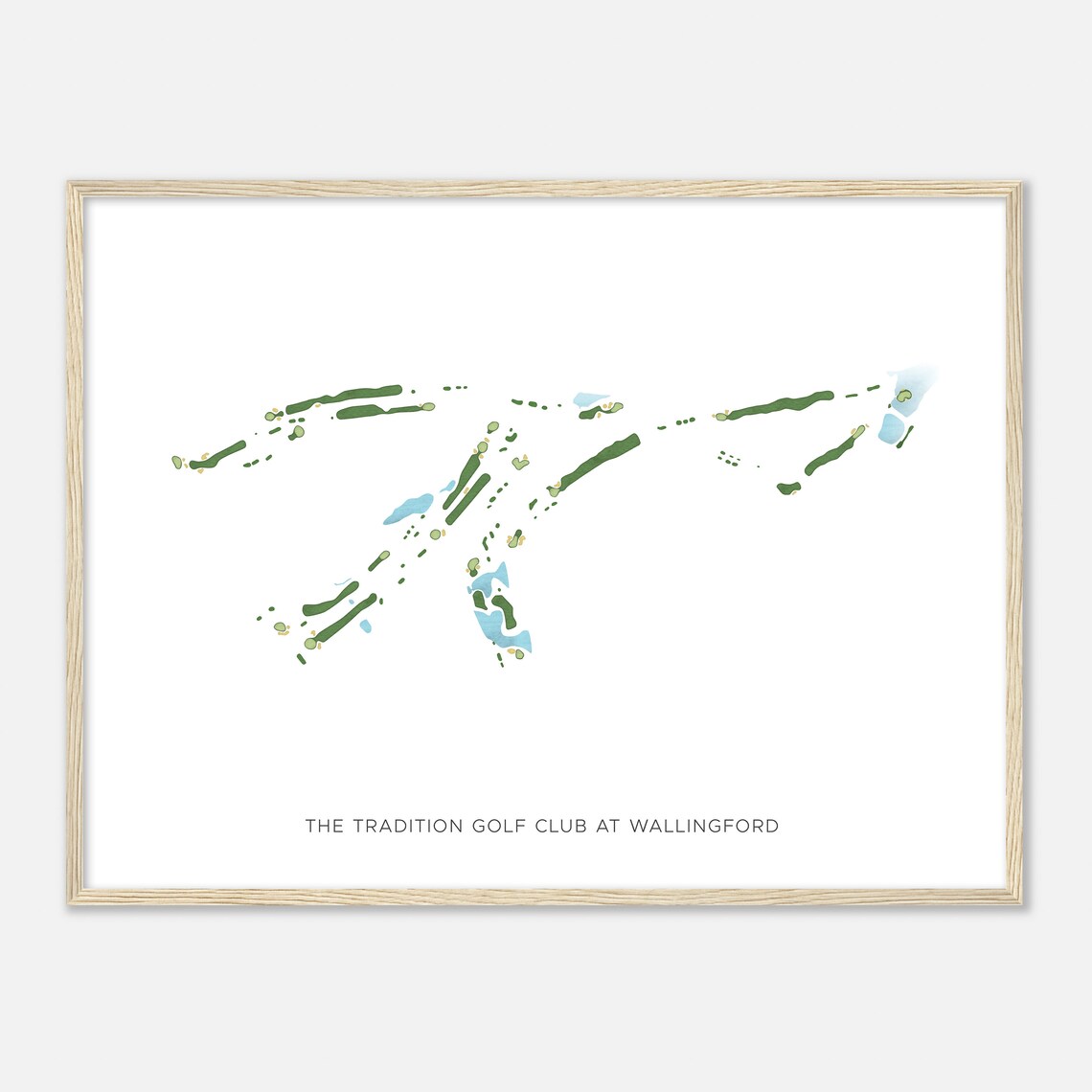 The Tradition Golf Club at Wallingford Minimalist Golf Poster