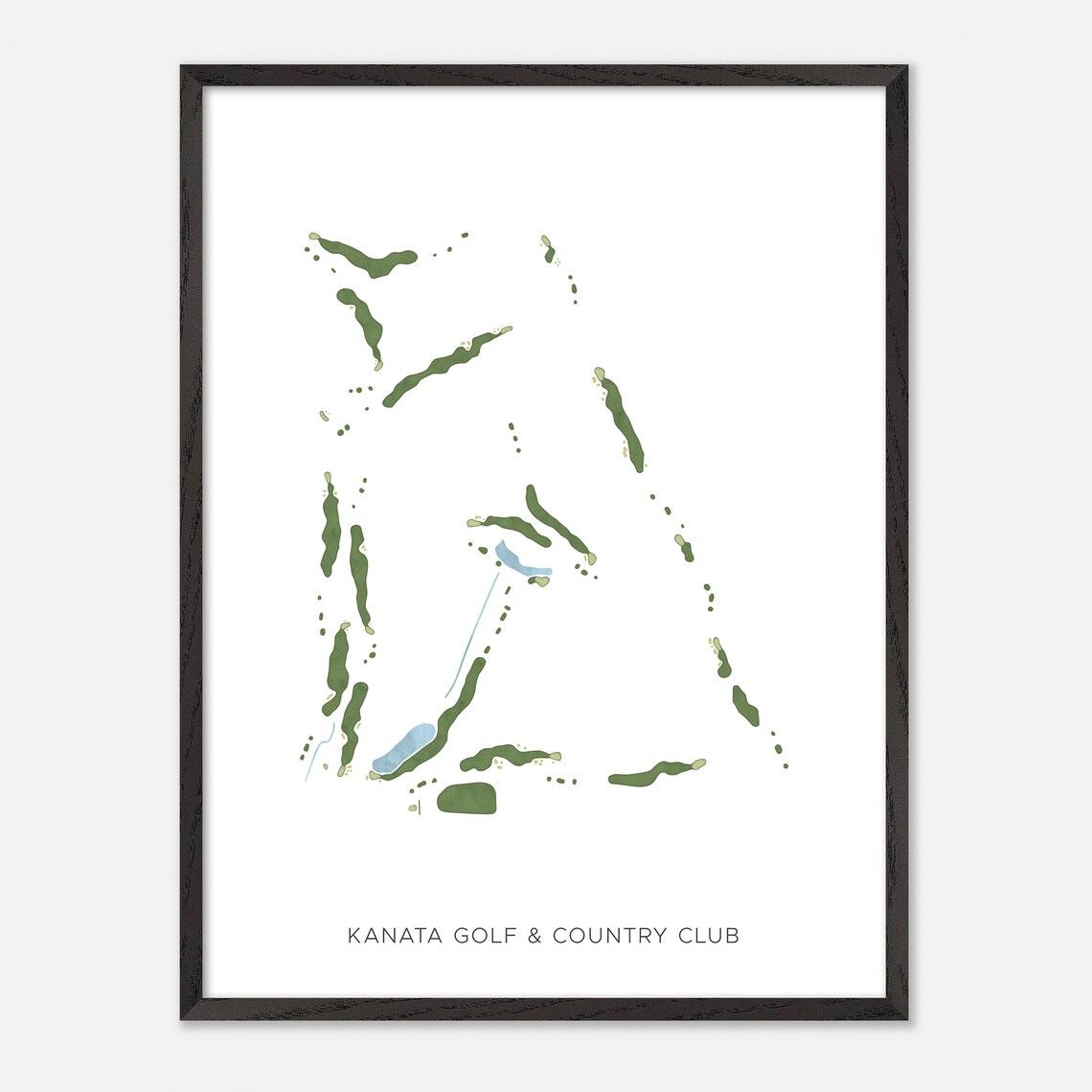 Kanata Golf and Country Club Ontario Minimalist Watercolor Poster - Image 2