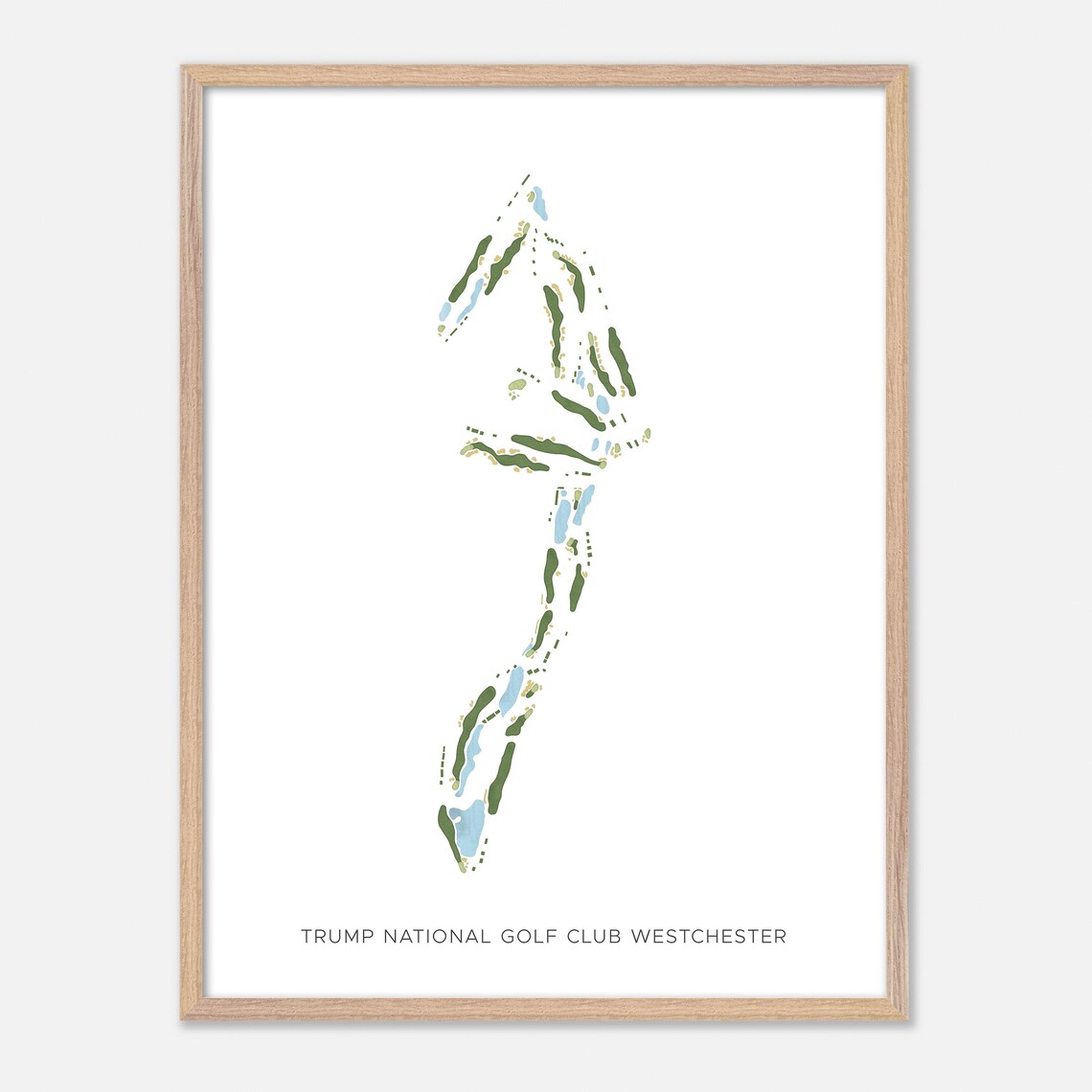 Trump National Golf Club Westchester NY Modern Minimalist Golf Poster - Image 6