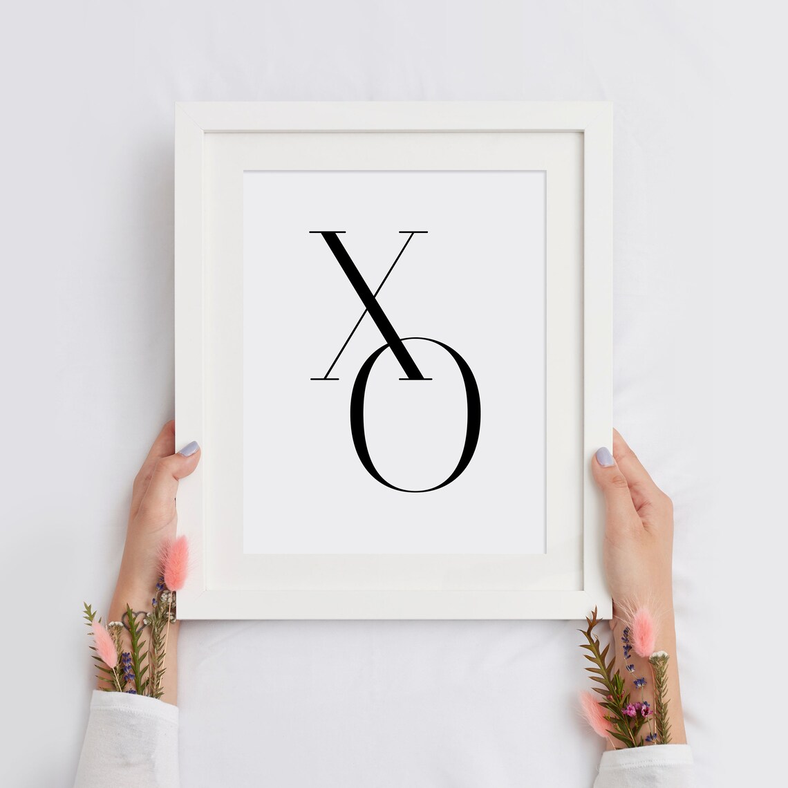 XO Letters Modern Minimalist Fashion Bedroom Decor Quote Poster - Image 2