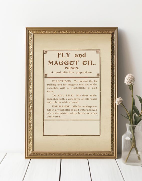 Funny Vintage Apothecary Art, Bathroom Decor