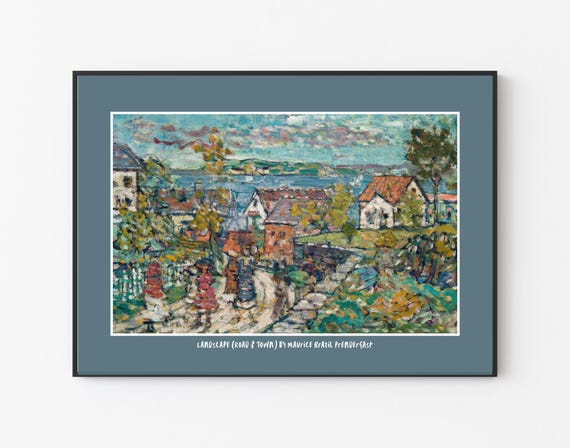 Colourful Landscape, Post Impressionist Painting Art Print