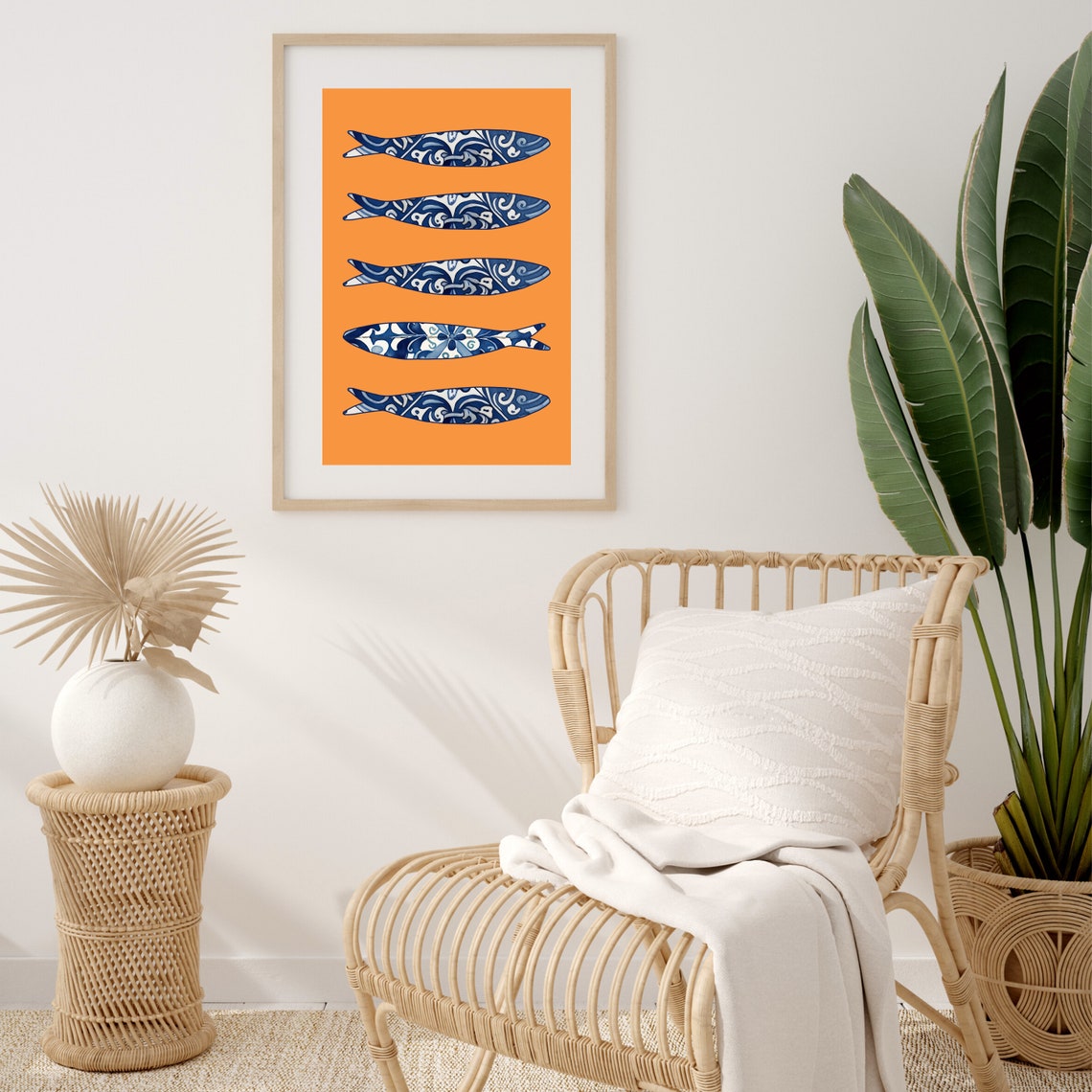 Portuguese Sardine Tile, Portugal Wall Art Print - Image 3