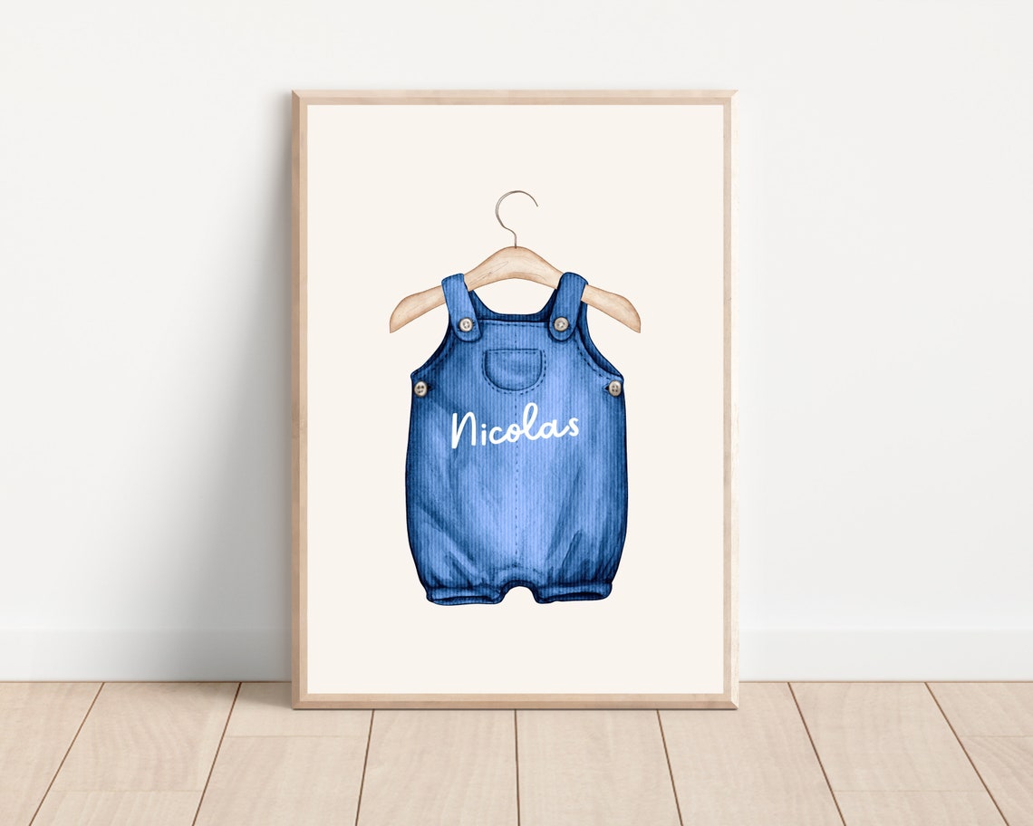 Boho Custom Baby Name Poster, Nursery Decor