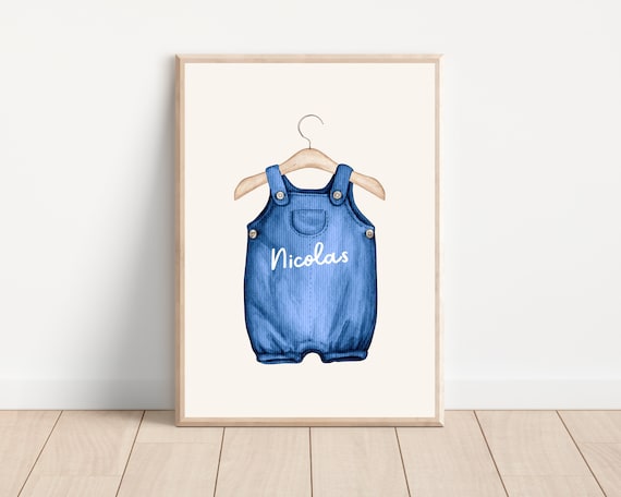 Boho Custom Baby Name Poster, Nursery Decor