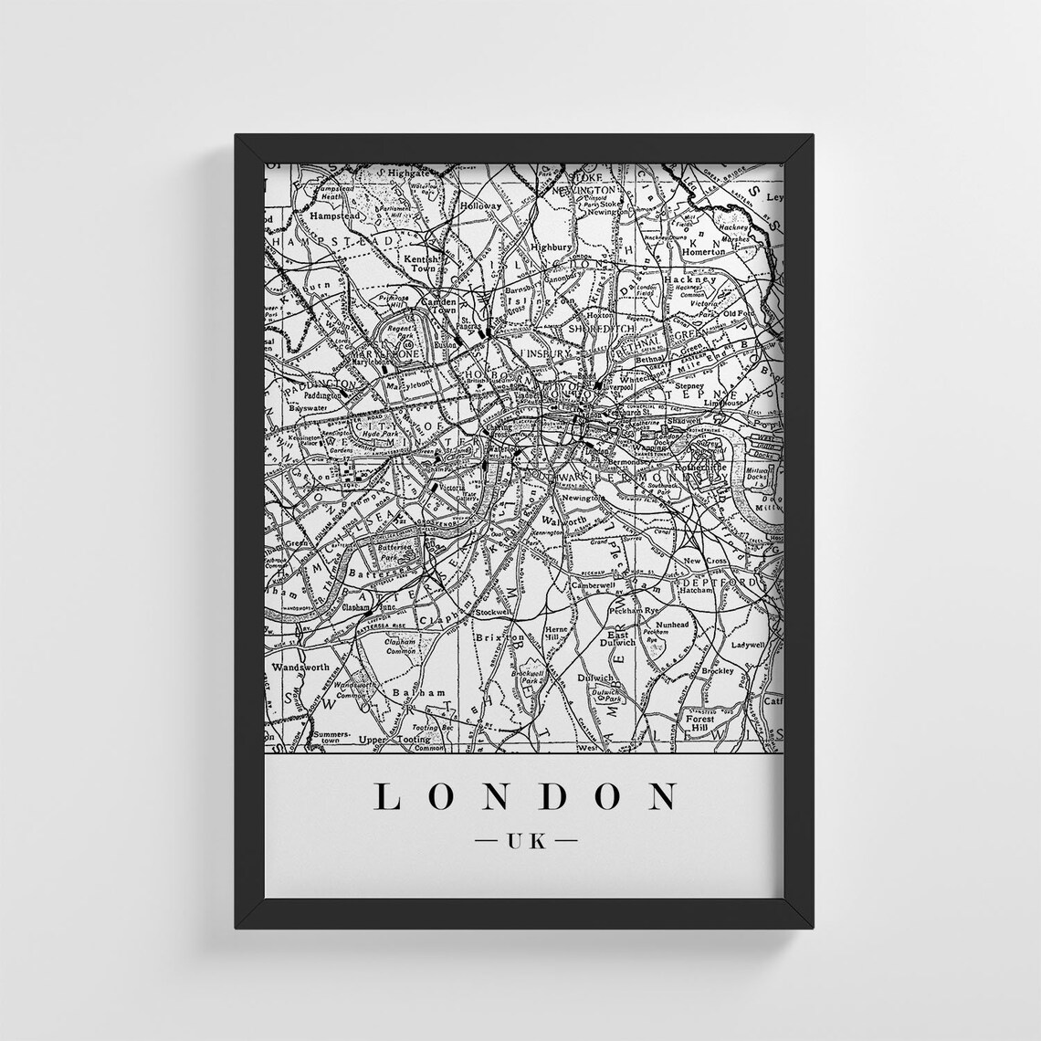 London City Map, Stylish Home Decoration